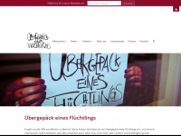 uebergepaeck-eines-fluechtlings.de Webseite Vorschau