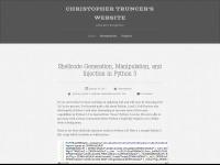 christophertruncer.com Webseite Vorschau