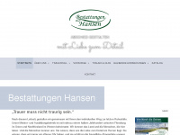 bestattungshaus-hansen.de Webseite Vorschau