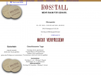 rosstall.ch Webseite Vorschau