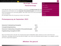 rheinmain-osteopathie.de Webseite Vorschau