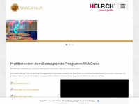 webcoins.ch Webseite Vorschau