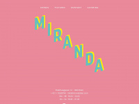 mirandabar.com Webseite Vorschau