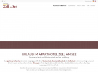 aparthotel-zellamsee.com Webseite Vorschau