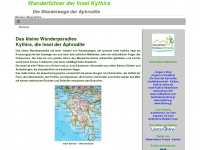 wandern-kythira.de Webseite Vorschau