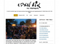 openairamlindenhain.com Webseite Vorschau