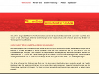 mietentscheid-frankfurt.de Webseite Vorschau