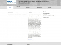 medium-satz.ch Webseite Vorschau