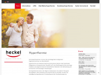 heckel-hyperthermia.com Webseite Vorschau