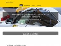taxi-hoellmueller.at Webseite Vorschau
