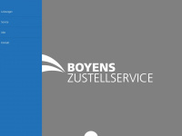 boyens-zustellservice.de Webseite Vorschau