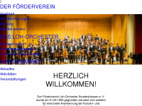 foerderverein-loh-orchester.de Webseite Vorschau