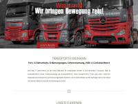 widmanntransporte.at Webseite Vorschau