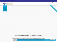 masur-zahnarzt-augsburg.de Webseite Vorschau