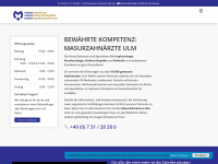 masur-zahnarzt-ulm.de Webseite Vorschau