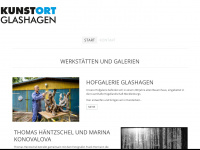 kunstort-glashagen.de Webseite Vorschau