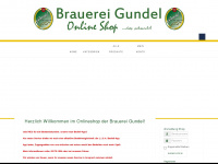 gundel-bier.de Webseite Vorschau