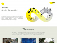 creativeclimatecities.org Webseite Vorschau