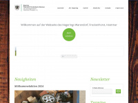 hegering-waf.de Webseite Vorschau