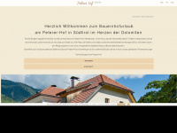 petererhof.it Webseite Vorschau