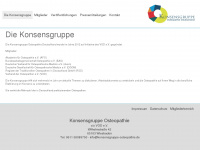 konsensgruppe-osteopathie.de Webseite Vorschau