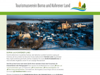 tourismusverein-borna-kohrenerland.de Webseite Vorschau
