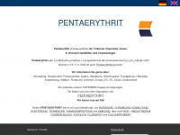 pentaerythrit.de Webseite Vorschau