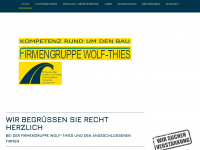 firmengruppe-wolf-thies.de Webseite Vorschau