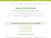balancestudio-detmold.de Webseite Vorschau