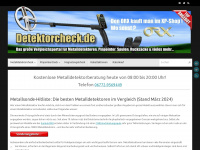 detektorcheck.de Webseite Vorschau