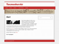 tanzmusikarchiv.de Webseite Vorschau