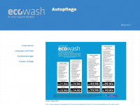 autopflege-ecowash.de Webseite Vorschau