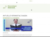 chorverband-steiermark.org Webseite Vorschau