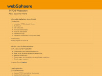 websphaere.ch Webseite Vorschau