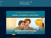 schauspielschule-artrium-hamburg.de Webseite Vorschau