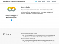 e-b-wiedemann-stiftung.de Webseite Vorschau