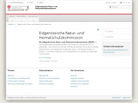 enhk.admin.ch Webseite Vorschau