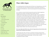 aika-equo.de Webseite Vorschau