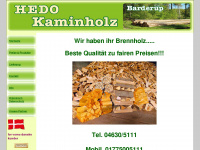 hedo-kaminholz.de Webseite Vorschau