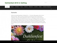 dahlienfest.de Webseite Vorschau