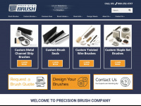 precisionbrush.com Webseite Vorschau