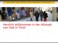 einkaufen-hall-tirol.at Webseite Vorschau
