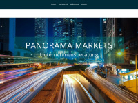 panoramamarkets.com Webseite Vorschau