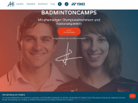 ah-badmintoncamps.de Webseite Vorschau