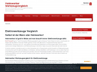 heimwerker-werkzeugvergleich.info Webseite Vorschau