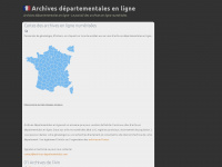 archives-departementales.com Webseite Vorschau