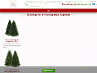 konstgjorda-julgranar.se Webseite Vorschau