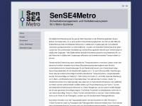 sense4metro.org Webseite Vorschau