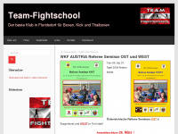 team-fightschool.at Webseite Vorschau