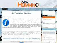 mein-heimkino.org Webseite Vorschau